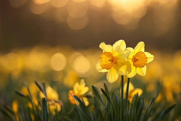 Spring Daffodils Picture Board by Picture Wizard