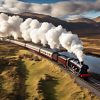 Buy canvas prints of Highland Steam Train by Picture Wizard