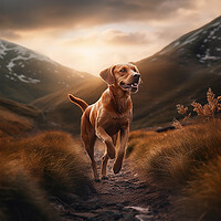 Buy canvas prints of Red Lab by Picture Wizard