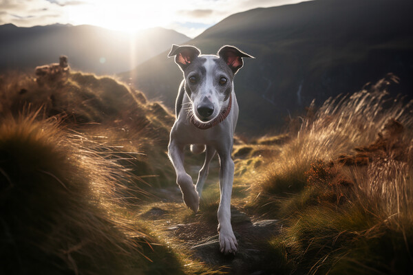 Lurcher Walkies Picture Board by Picture Wizard