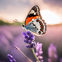 Buy canvas prints of Delicate Butterfly by Picture Wizard