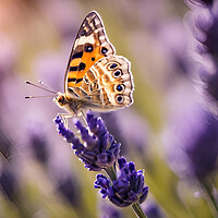 Buy canvas prints of Lavender Butterfly by Picture Wizard