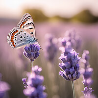 Buy canvas prints of Butterfly Lavender by Picture Wizard
