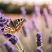 Buy canvas prints of Butterfly Lavender by Picture Wizard