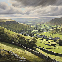 Buy canvas prints of Yorkshire Dales In Oil by Picture Wizard
