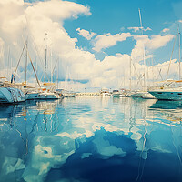 Buy canvas prints of Puerto Pollenca Yachts by Picture Wizard