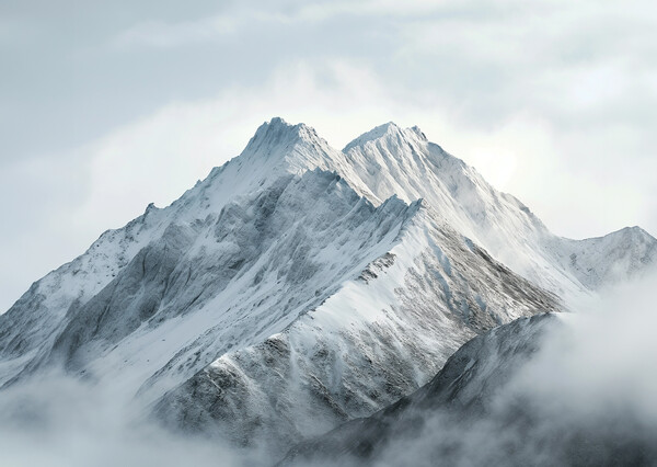 Snow Capped Mountains Picture Board by Picture Wizard