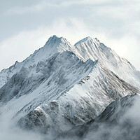 Buy canvas prints of Snow Capped Mountains by Picture Wizard