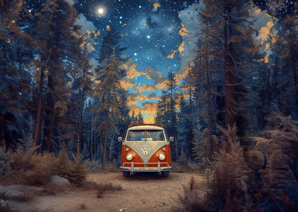 Volkswagen Camper Picture Board by Picture Wizard