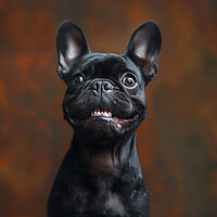 Buy canvas prints of Laughing Frenchie by Picture Wizard
