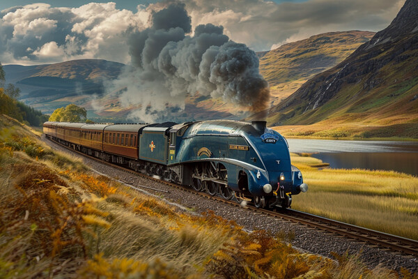 The Mallard Steam Train Picture Board by Picture Wizard