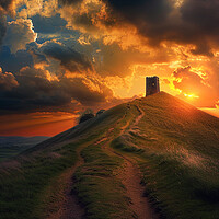 Buy canvas prints of Glastonbury Tor by Picture Wizard