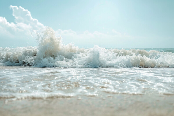 Waves Crashing on the Beach Picture Board by Picture Wizard