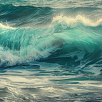 Buy canvas prints of Sunset Waves by Picture Wizard