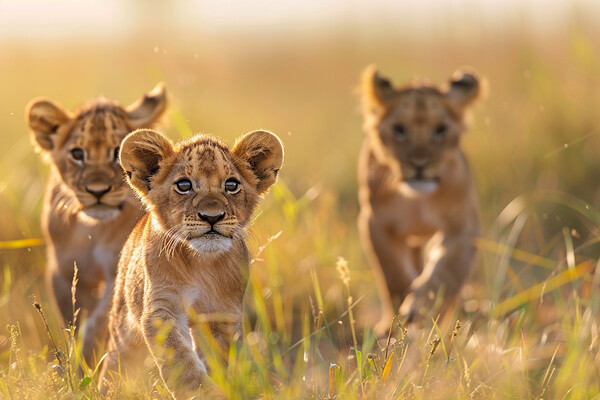 Lion Cubs Picture Board by Picture Wizard