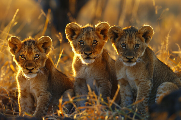 Lion Cubs Picture Board by Picture Wizard