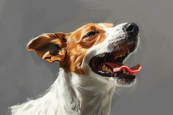 Laughing Jack Russell Picture Board by Picture Wizard