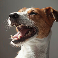 Buy canvas prints of Laughing Jack Russell by Picture Wizard