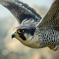 Buy canvas prints of peregrine falcon by Picture Wizard
