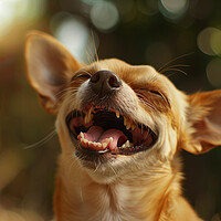 Buy canvas prints of Laughing Chihuahua by Picture Wizard