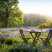 Buy canvas prints of Afternoon Bluebell Tea by Picture Wizard