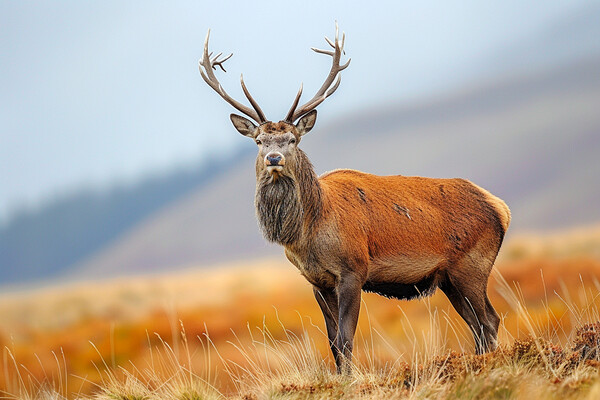 Red Deer Stag Picture Board by Picture Wizard