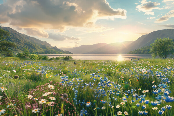 Ullswater Wild Flowers Picture Board by Picture Wizard