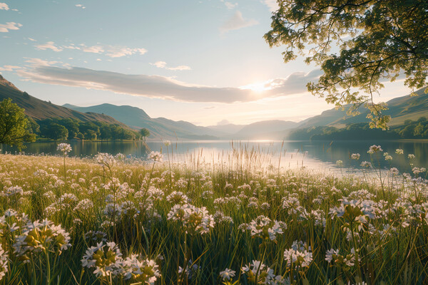 Ullswater Meadow Picture Board by Picture Wizard
