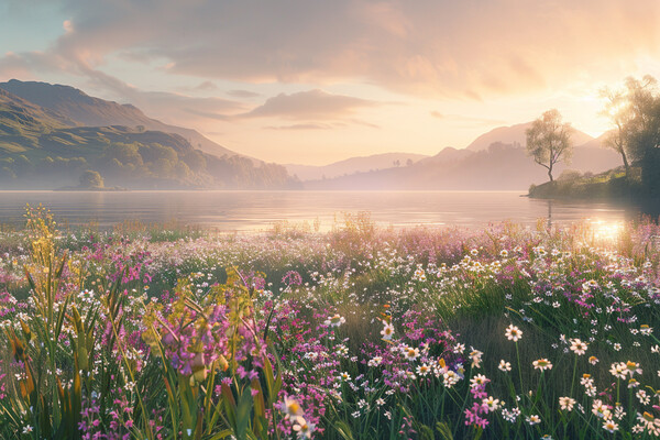 Ullswater Wild Flowers Picture Board by Picture Wizard
