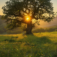 Buy canvas prints of Oak Tree by Picture Wizard