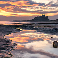 Buy canvas prints of Early morning at Bamburgh Castle by Lee Kershaw
