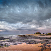 Buy canvas prints of Stormy skies over Bamburgh Castle by Lee Kershaw