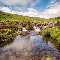 Buy canvas prints of Mountain river in the Cheviots by Lee Kershaw