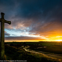 Buy canvas prints of Alnmouth cross sunset by Lee Kershaw