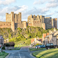 Buy canvas prints of Bamburgh village Northumberland by Lee Kershaw
