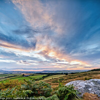Buy canvas prints of Cheviot blue sunset by Lee Kershaw