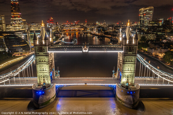 Tower Bridge Picture Board by A N Aerial Photography