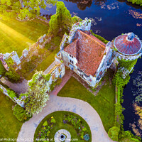 Buy canvas prints of Scotney Castle at sunrise by A N Aerial Photography
