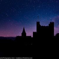 Buy canvas prints of Castle silhouette  by A N Aerial Photography