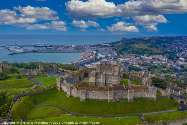 Dover Castle Picture Board by A N Aerial Photography