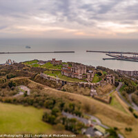 Buy canvas prints of Dover Castle Tilt shift by A N Aerial Photography