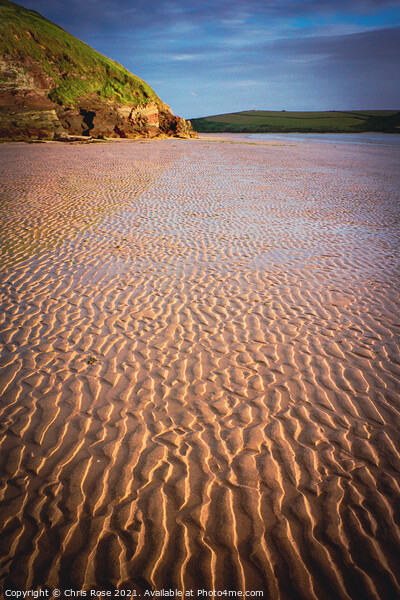 Daymer Bay beach, sand ripples Picture Board by Chris Rose