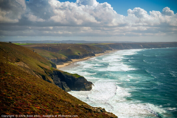 St Agnes Heritage Coast Picture Board by Chris Rose