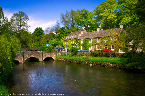 Bibury, Swan Hotel Picture Board by Chris Rose