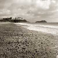 Buy canvas prints of Tenby South Beach in spring by Chris Rose