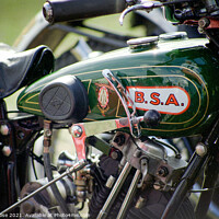 Buy canvas prints of BSA  motorcycle detail by Chris Rose
