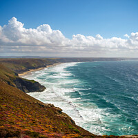 Buy canvas prints of St Agnes Heritage Coast in Cornwall, UK by Chris Rose