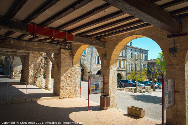 Monflanquin, hilltop bastide town Picture Board by Chris Rose