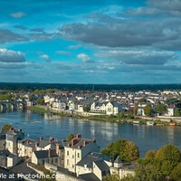 Buy canvas prints of Saumur, Rooftops view over the city by Chris Rose