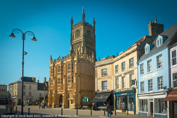 Cirencester Market Place Picture Board by Chris Rose